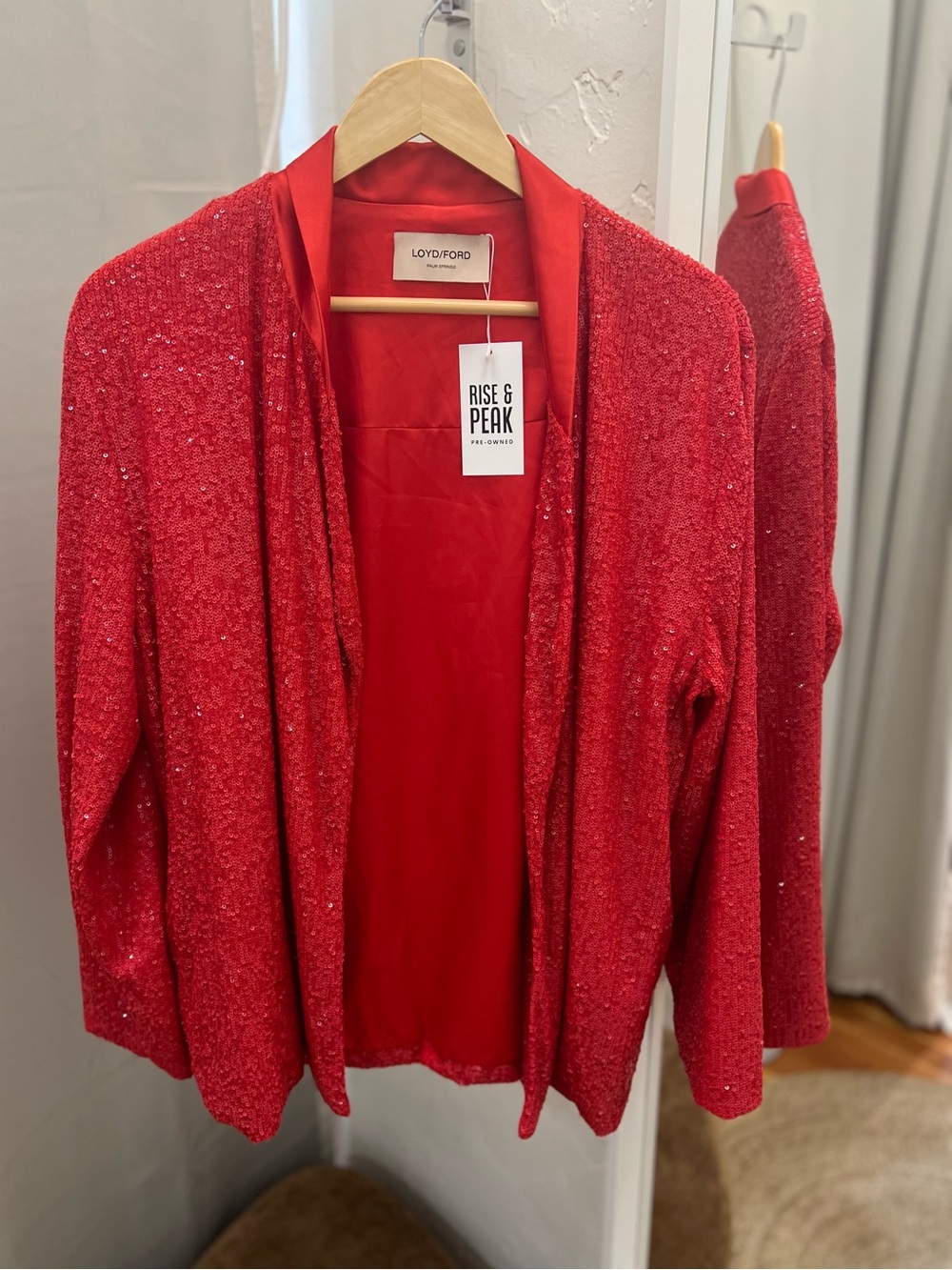 Loyd/Floyd Red Sequin Blazer